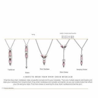 CHAMILIA Sterling Silver Drop Chain Freshwater Pearl Necklace 28 Inches
