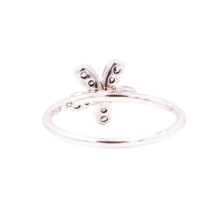 Pandora Retired Dazzling Daisy Sterling Silver Clear CZ Ring Size 6