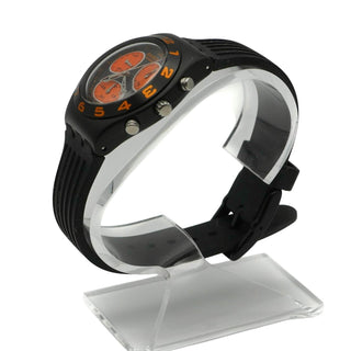 Swatch BLACKINO Irony Midi Chrono Watch (YMB4000)
