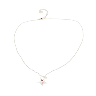Sterling Silver Starfish Pendant Necklace Delicate Nautical Charm Chain