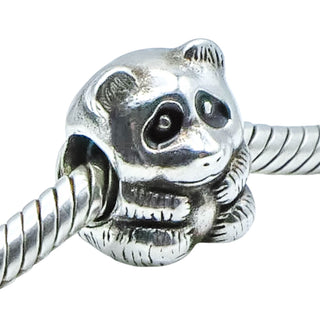Pandora Panda Sterling Silver Charm With Black Enamel
