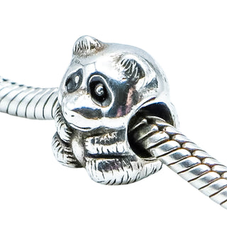 Pandora Panda Sterling Silver Charm With Black Enamel