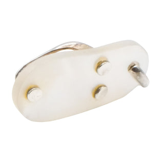 Truth Jewellery Sterling Silver Mother of Pearl Flip Flop Charm | Beach Summer Charm Pendant