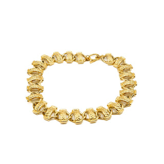 Vintage ANNE KLEIN Etruscan Gold Plated Necklace Size 17 Inches