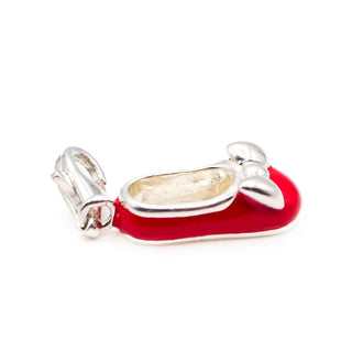 Thomas Sabo Red Baby Shoe Sterling Silver Charm Pendant