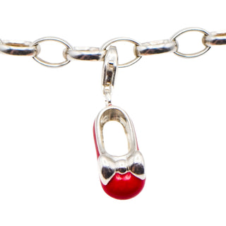 Thomas Sabo Red Baby Shoe Sterling Silver Charm Pendant