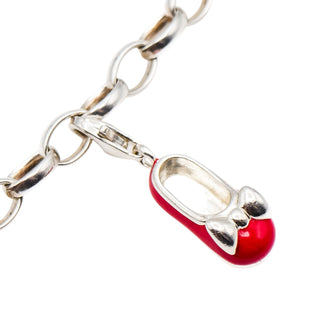 Thomas Sabo Red Baby Shoe Sterling Silver Charm Pendant