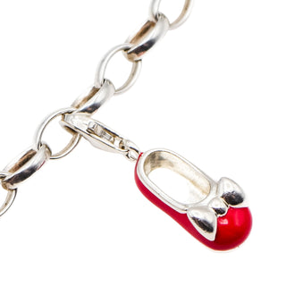 Thomas Sabo Red Baby Shoe Sterling Silver Charm Pendant