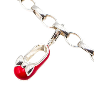 Thomas Sabo Red Baby Shoe Sterling Silver Charm Pendant