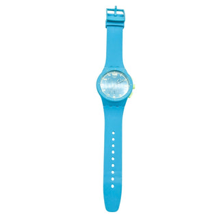 Swatch ACID DROP Chrono Blue Plastic Alarm And Date Watch SUSL400