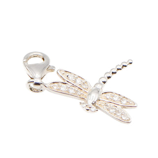 Thomas Sabo Dragonfly Sterling Silver Charm Pendant With Clear Cubic Zirconia