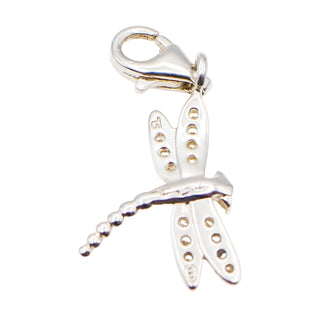 Thomas Sabo Dragonfly Sterling Silver Charm Pendant With Clear Cubic Zirconia