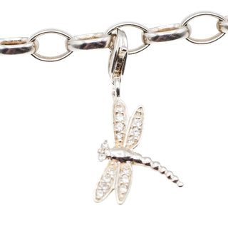 Thomas Sabo Dragonfly Sterling Silver Charm Pendant With Clear Cubic Zirconia