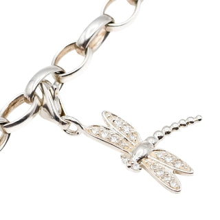 Thomas Sabo Dragonfly Sterling Silver Charm Pendant With Clear Cubic Zirconia