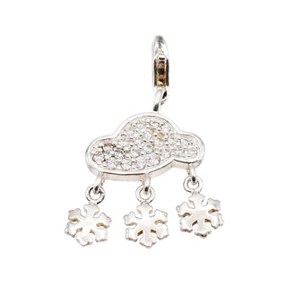 Thomas Sabo Charm Club Snow Cloud Sterling Silver Pendant With Crystals