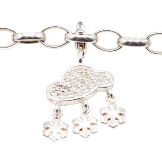 Thomas Sabo Charm Club Snow Cloud Sterling Silver Pendant With Crystals