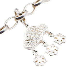 Thomas Sabo Charm Club Snow Cloud Sterling Silver Pendant With Crystals