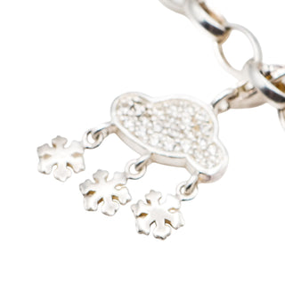Thomas Sabo Charm Club Snow Cloud Sterling Silver Pendant With Crystals