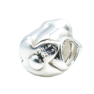 Chamilia Mom Rose Sterling Silver Charm With Pink Enamel