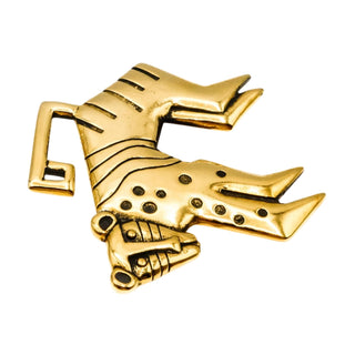 Vintage Rare Laurel Burch Mythical Monkey Brooch Gold Plated 1980s