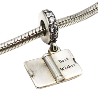 Pandora Birthday Wishes Sterling Silver Birthday Card Dangle Charm