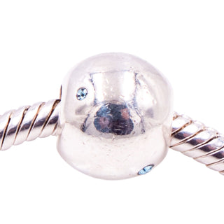 Chamilia Soho Collection Roundabout Sterling Silver Blue CZ Charm Bead