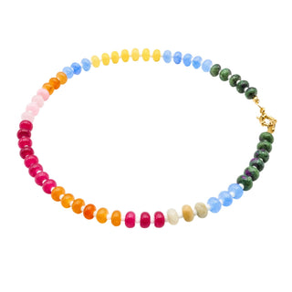 Christina Greene Multi Color Knotted Gemstone Necklace – 17 Inches