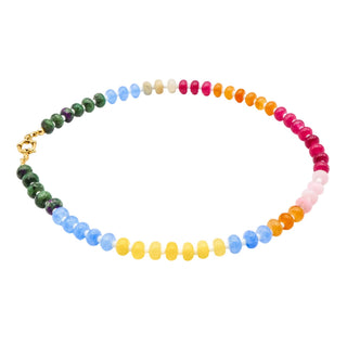 Christina Greene Multi Color Knotted Gemstone Necklace – 17 Inches