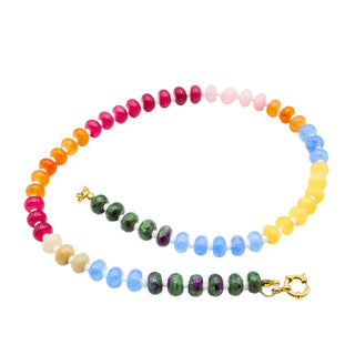 Christina Greene Multi Color Knotted Gemstone Necklace – 17 Inches