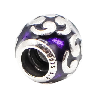 Pandora Purple Zen Sterling Silver Charm