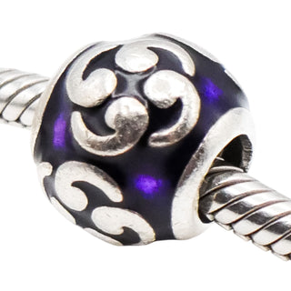 Pandora Purple Zen Sterling Silver Charm