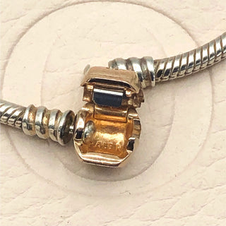 Pandora Moments Sterling Silver Charm Bracelet With 14K Rose Gold Plated Clasp - 7.1 Inches