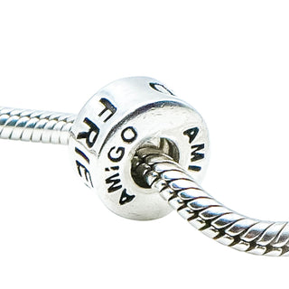 Chamilia Friend Amigo Ami Sterling Silver Charm Bead