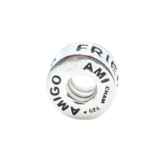 Chamilia Friend Amigo Ami Sterling Silver Charm Bead