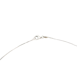 Sterling Silver Black Bead Necklace 16.5 Inch Minimalist Station Necklace