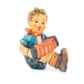 Goebel Hummel Boy With Accordion # 390 TMK-6 Porcelain Figurine