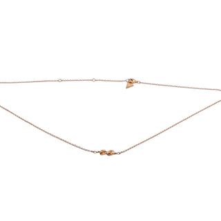 Sterling Forever Gold Tone Sterling Silver Love Knot 16-18 Inch Necklace