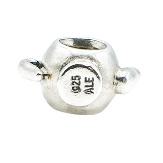 Pandora Rare Teapot 925 ALE Sterling Silver Charm With 14K Gold Bead