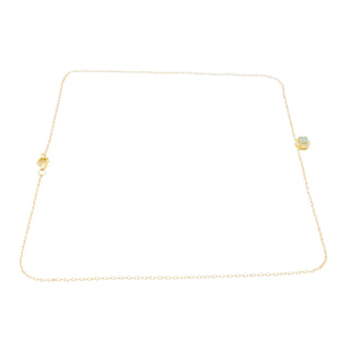 Natural Emerald Halo Necklace Gold Plated Sterling Silver Delicate Emerald Pendant