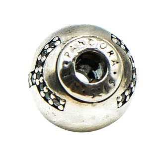 Pandora Essence Pisces Zodiac Sterling Silver Charm With Clear Zirconia