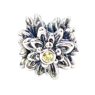 Pandora Rare Edelweiss Sterling Silver Flower Charm True Love and Courage Bead