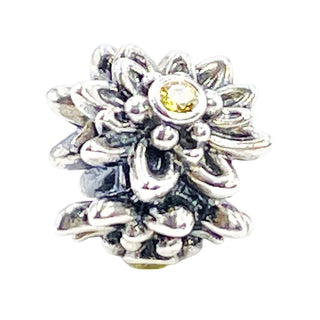 Pandora Rare Edelweiss Sterling Silver Flower Charm True Love and Courage Bead