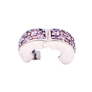Pandora Pink Shining Elegance Sterling Silver Pink CZ Bangle Clip Charm