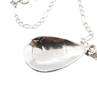 Thomas Singer Navajo Sterling Silver Turquoise Inlay Pendant Necklace Southwestern 21.5 Inches