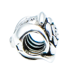 Chamilia Rose Flower Sterling Silver Charm Bead Floral Garden Love