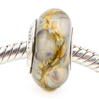 Chamilia Pressed Flower Murano Glass Charm With Sterling Silver Core OB-195