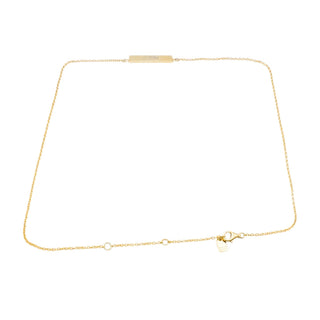 Pura Vida 18K Gold Plated Sterling Silver "Mel" Name Bar Necklace 16 to 18 Inches