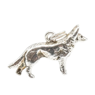 German Shepherd Sterling Silver Charm