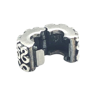 Pandora "S" Pattern Sterling Silver Clip Charm