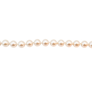 Vintage 44-Inch Simulated 10mm Silver Grey Pearl Necklace